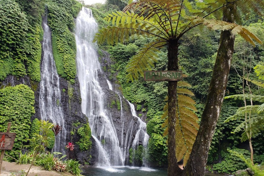 Banyumala Waterfall Tour | Bedegul Temple + Twin Lakes